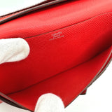 Hermes HHardware 2-fold long wallet Long Wallet Rouge tomato Red