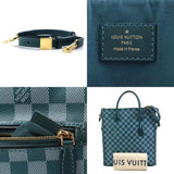 Louis Vuitton LOUIS VUITTON Handbag Shoulder Bag Damier Color Mobile Canvas Cyan Gold Men's N41303 e58832a