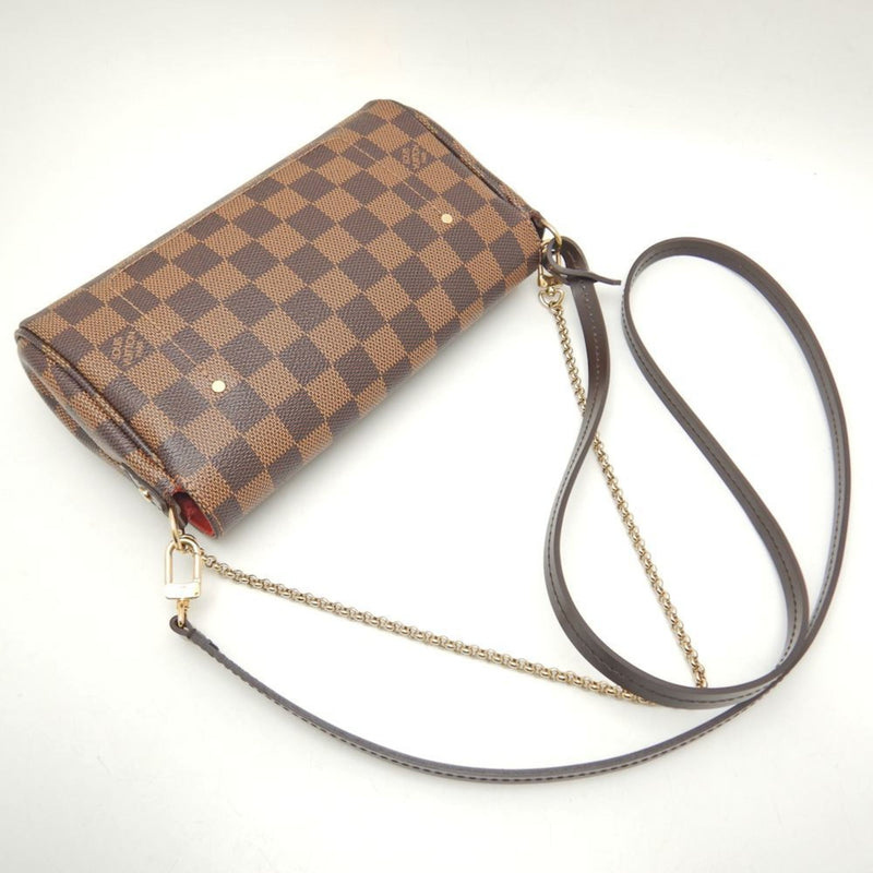 LOUIS VUITTON Damier Favorite PM N41276 Shoulder Bag Ebene 251608