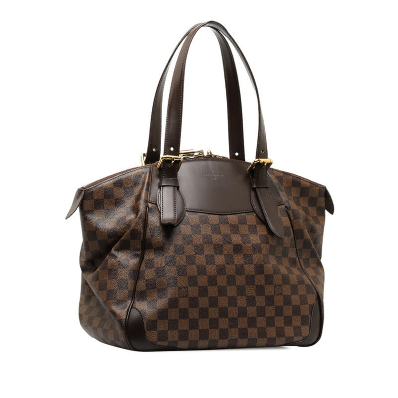 Louis Vuitton Damier Verona GM Handbag Tote Bag N41119 Ebene Brown PVC Leather Women's LOUIS VUITTON