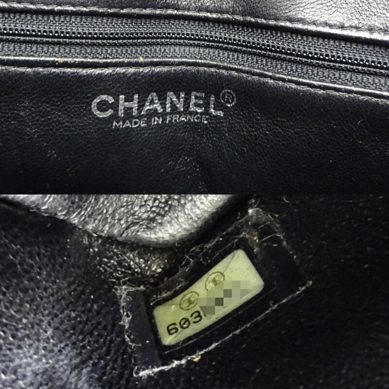 Chanel Reproduction Tote Women's Bag A10804 Caviar Skin Black