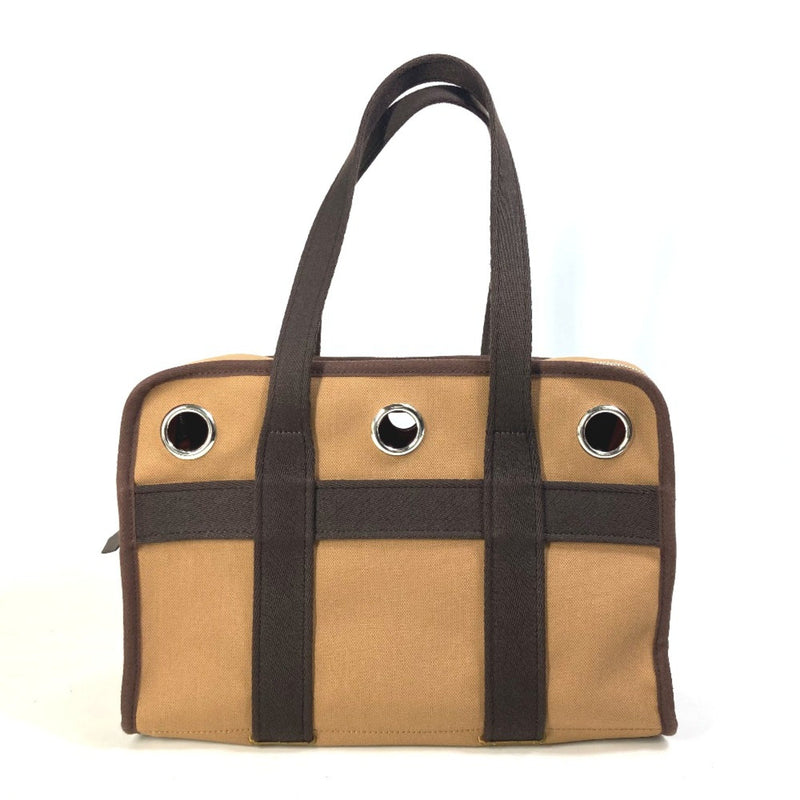 Hermes H800639EK01 Pet Dog Tote Bag Bag for small dogs under 5kg Bag pet carrier bag Duffle Bag Fauve /Fou Brown