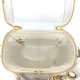 Chanel CC Mark Vanity Shoulder Bag White GoldHardware