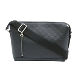 LOUIS VUITTON Damier Infini Discovery PM Shoulder Bag Onyx Black N42415