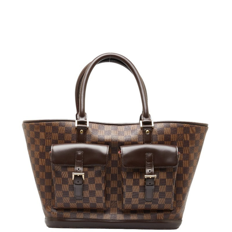 Louis Vuitton Damier Manosque GM Tote Bag N51120 Brown PVC Leather Women's LOUIS VUITTON