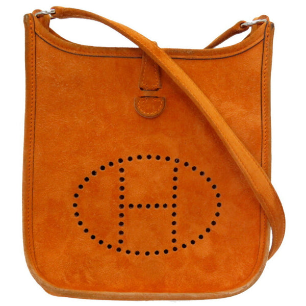 Hermes Evelyn TPM Dobris Orange Shoulder Bag □ H Engraved 0069HERMES