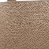 CELINE Vertical Small Cabas Tote Bag Leather Women's Beige 189813