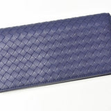 Bottega Veneta Long Wallet Chain Clutch Bag Smartphone Storage BOTTEGA VENETA Intrecciato Blue Atlantico