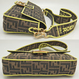 FENDI Mamma Bucket 8BR600 Shoulder Bag Zucca Canvas Brown Yellow 251790