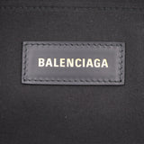 BALENCIAGA Hardware Small Tote Handbag 671402 Canvas Calf Leather Natural Black Shoulder Bag