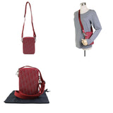 Christian Dior Shoulder Bag Leather Red Women's 99930g