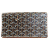 Goyard Herringbone Pattern Long Wallet Coated Canvas Women's