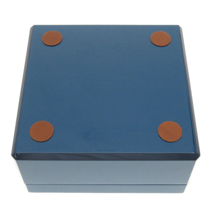 hermes watch box lacquer indigo case blue