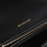 BALENCIAGA Hourglass Small Bag Handbag Leather Women's Black 5935461QJ4M1000