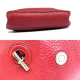 Hermes Vespa TPM Shoulder Bag Taurillon Red Leather Mantel Chain CHANEL