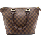 LOUIS VUITTON Handbag Damier Saleya PM Canvas Ebene Women's N51183