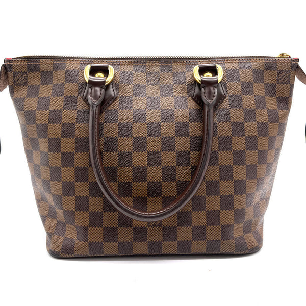 LOUIS VUITTON Handbag Damier Saleya PM Canvas Ebene Women's N51183