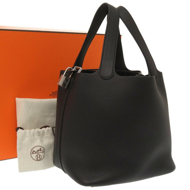 Hermes Picotin Lock MM Taurillon Clemence Black B Stamp (Made in 2023) Handbag 0860 HERMES