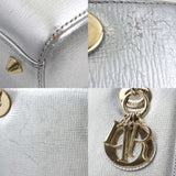 Christian Dior handbag shoulder bag Lady leather silver women's e58667f