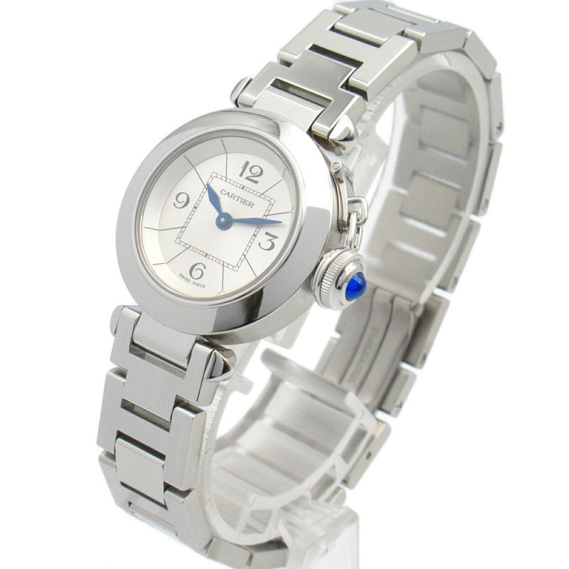 CARTIER Miss Pasha watch, stainless steel, ladies', silver, W3140007