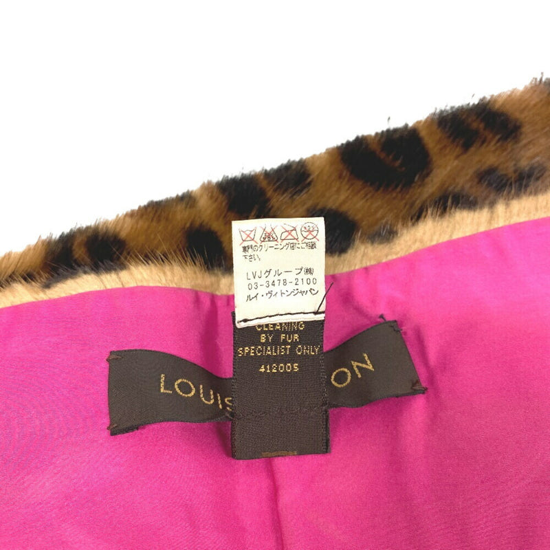 LOUIS VUITTON Louis Vuitton Echarpe Vison Scarf Brown Women's