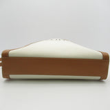 CELINE Vertical Hippo Small White Brown canvas