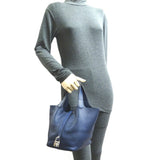 Hermes Picotin Lock PM □R stamp 2014 Women's handbag Taurillon Clemence Blue Saphir (Navy)