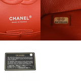 CHANEL Chanel Matelasse Chain Shoulder Double Flap 25cm Orange A01112 Women's Caviar Skin Bag