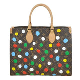 Louis Vuitton LOUIS VUITTON Handbag Shoulder Bag LV x YK Yayoi Kusama On the Go MM Monogram Canvas Brown Multicolor Women's M46379 a0349