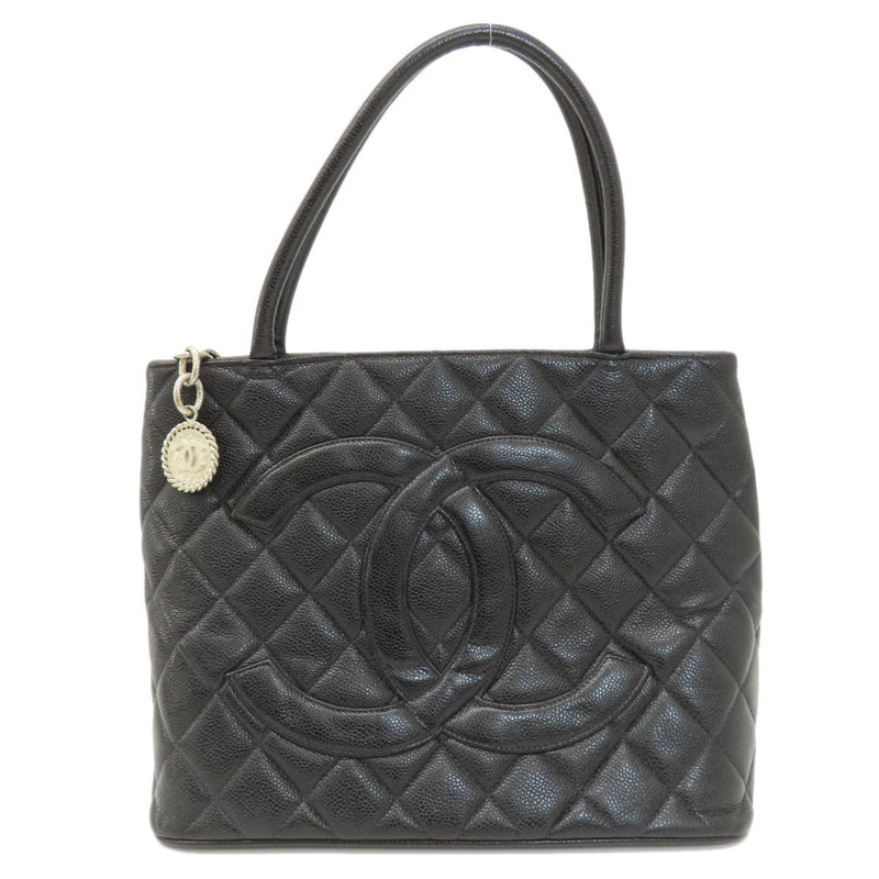 Chanel Reproduction Tote Bag Caviar Skin Women's