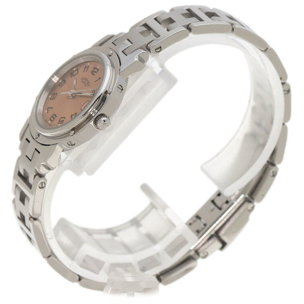 Hermes CL4.210 Clipper Watch Stainless Steel SS Ladies HERMES