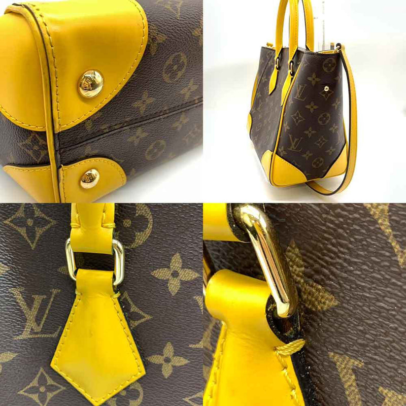 Louis Vuitton Bag Phoenix PM Brown x Yellow Jonquil Handbag Tote Shoulder 2way Women's Monogram Leather M41536 LOUISVUITTON