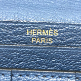 Hermes Long wallet HHardware Long Wallet blue GoldHardware