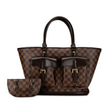 Louis Vuitton Damier Manosque GM Tote Bag Handbag N51120 Brown PVC Leather Women's LOUIS VUITTON