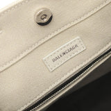 BALENCIAGA Everyday XS North South Handbag Bag Canvas Leather Women's White