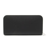 SAINT LAURENT Round long wallet Black leather 534290BTY0N1000