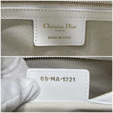 Christian Dior 2way Bag Vibe Medium Bowling White Gold M6204ODDT Boston Handbag Leather Rubber 09-MA-1221 Trotter