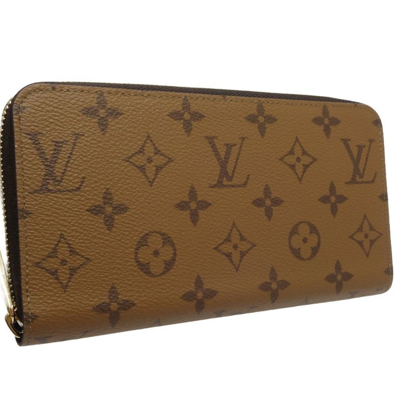 LOUIS VUITTON Louis Vuitton Long Wallet M82444 Zippy Monogram Reverse Brown 180544