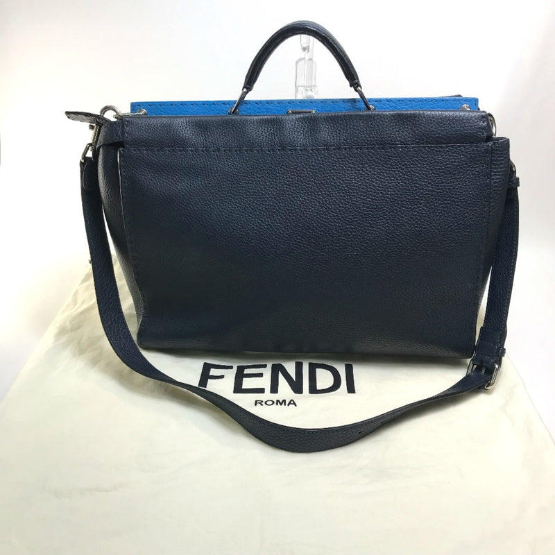 Fendi 7VA388 Selleria 2WAY Shoulder Bag Business bag Navy x Blue