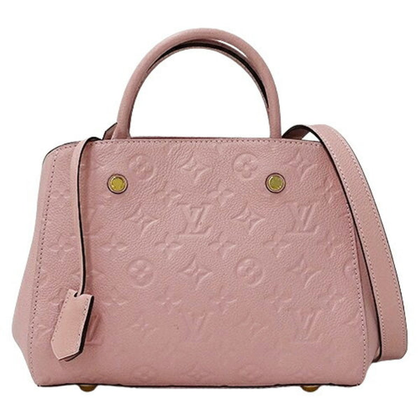 Louis Vuitton LOUIS VUITTON Bag Monogram Empreinte Women's Handbag Shoulder 2way Montaigne BB M44123 Pink Compact