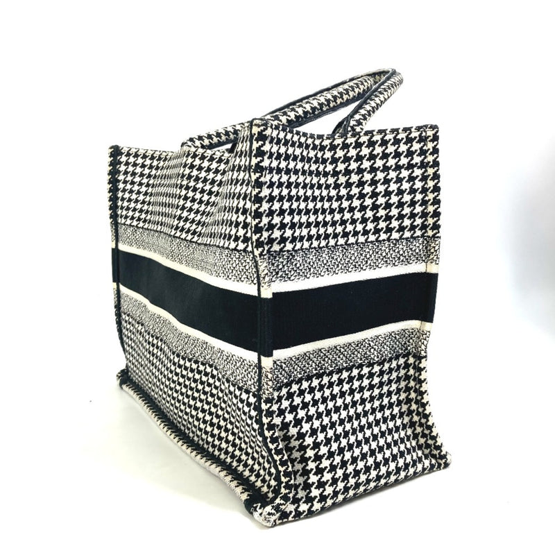 CHRISTIAN DIOR M1296ZTQT_M911 Houndstooth Bag Shoulder Bag Tote Bag Black White