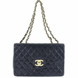 CHANEL Chanel Big Matelasse 34 2WAY Shoulder A01094 Lambskin Black Women's Bag