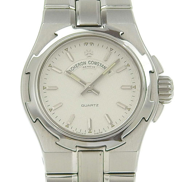 Vacheron Constantin Overseas Watch 16050/423A Stainless Steel Quartz Analog Display Silver Dial Ladies