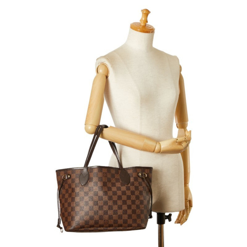 Louis Vuitton Damier Neverfull PM Handbag Tote Bag N41359 Brown PVC Leather Women's LOUIS VUITTON