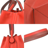 HERMES Shoulder Bag Ricol 17 Evercolor Red Ladies