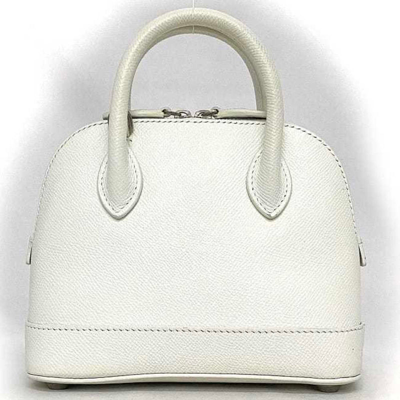 Balenciaga 2way Bag Ville Small XXS White Black Everyday 550646 Shoulder Handbag Leather BALENCIAGA Print Compact