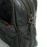 CHANEL Chanel Matelasse Coco Mark Chain Shoulder Bag Double Caviar Skin Leather Black Processing