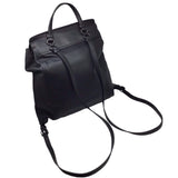 BOTTEGA VENETA Bottega Veneta Intrecciato Backpack Leather Black Rucksack Flap Bag Men Women