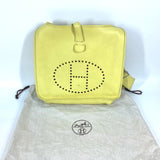 Hermes Crossbody bag Punching logo Shoulder Bag lime yellow