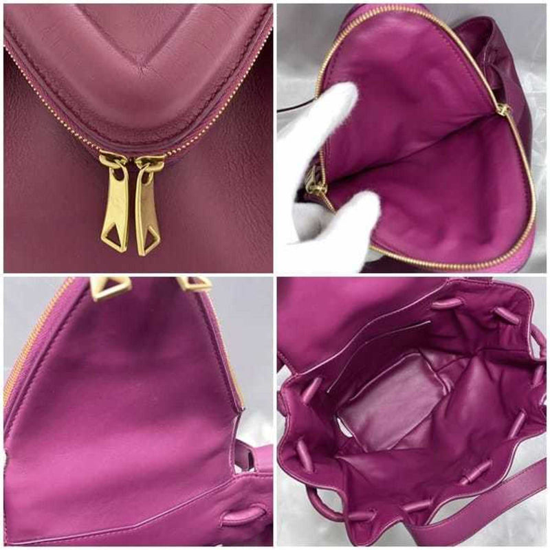 Bottega Veneta 2way Bag Purple Beak f-20163 Leather BOTTEGA VENETA Shoulder Handbag Ladies